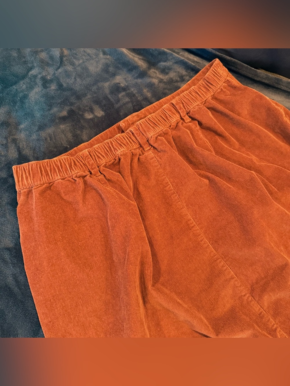 Pact Rust Corduroy Skirt - Picture 6 of 8